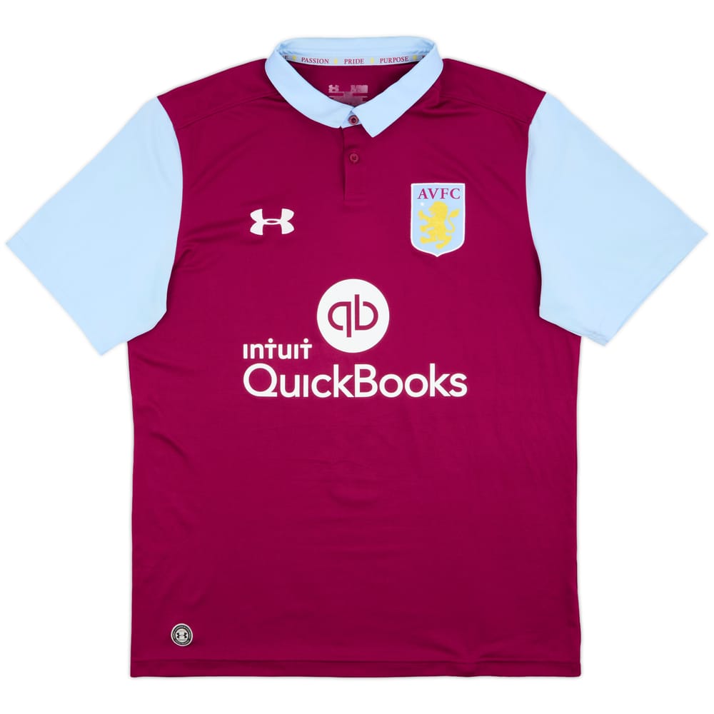 2016-17 Aston Villa Home Shirt - 6/10 - (XL)