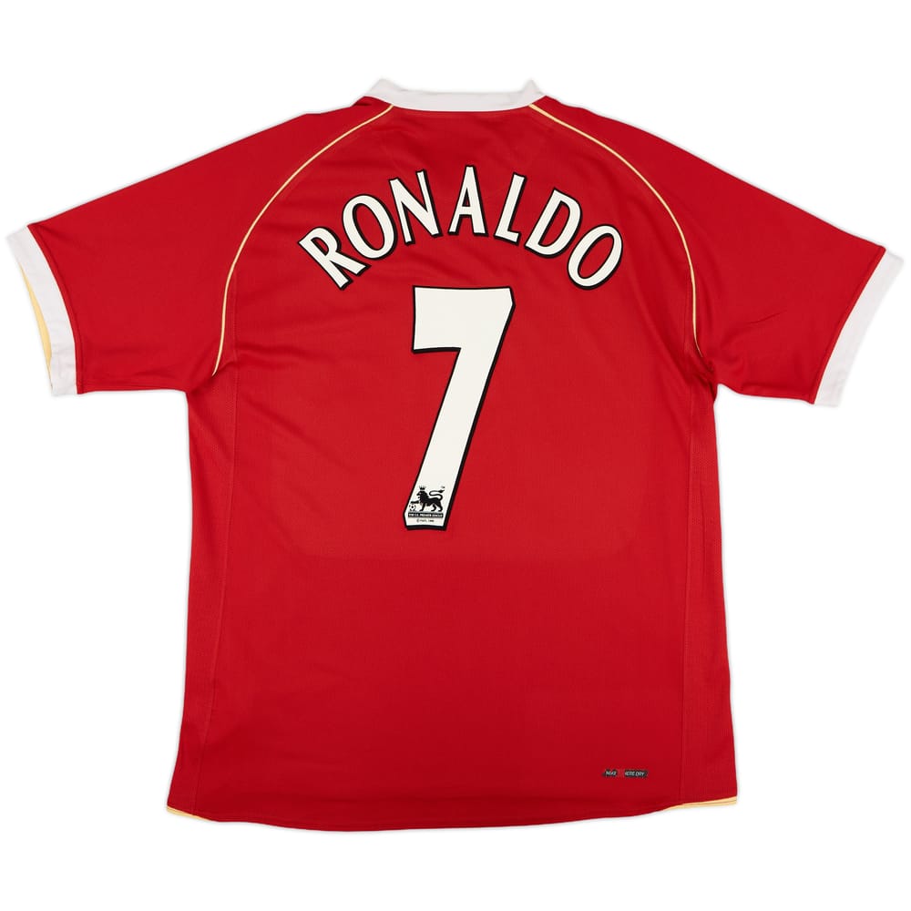 2006-07 Manchester United Home Shirt Ronaldo #7 - 9/10 - (L)