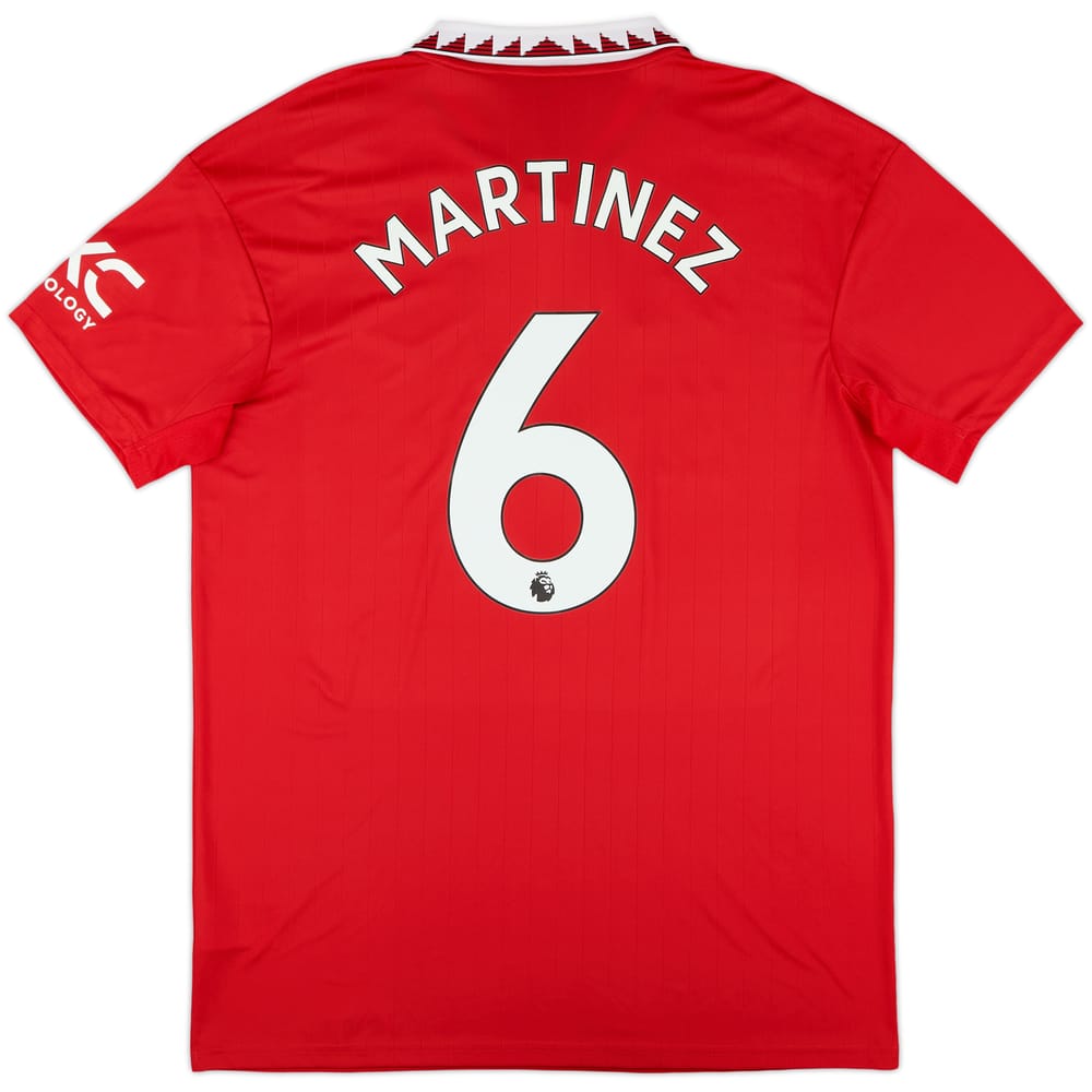 2022-23 Manchester United Home Shirt Martinez #6 - 10/10 - (L)