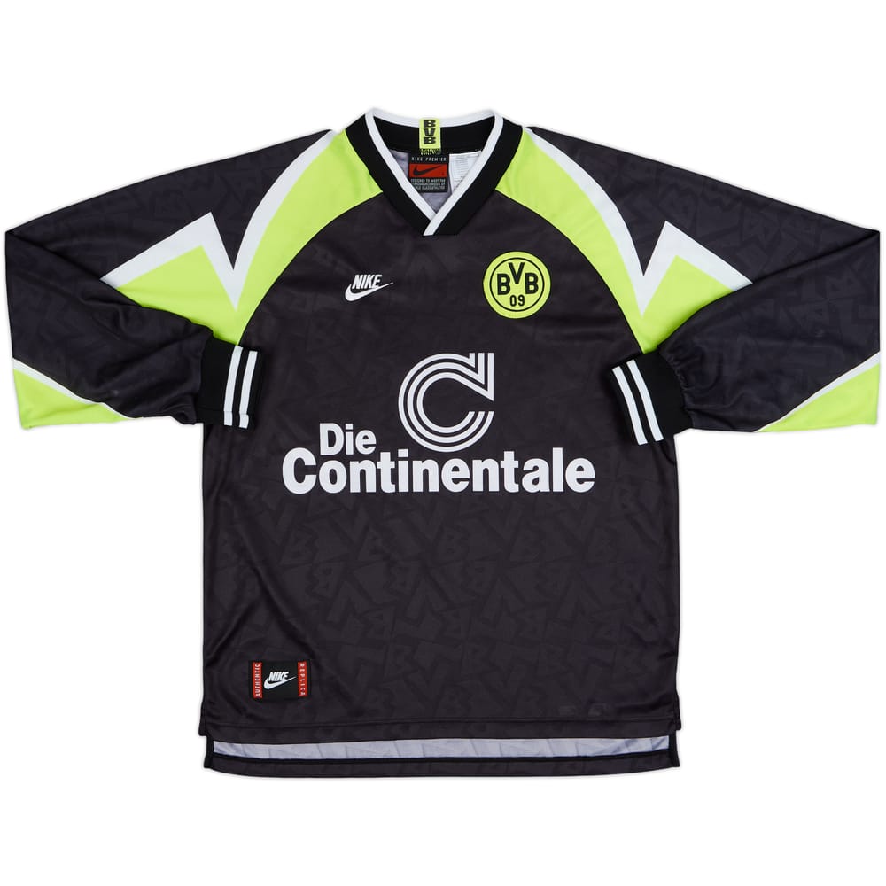 1995-96 Borussia Dortmund Away L/S Shirt - 9/10 - (L)