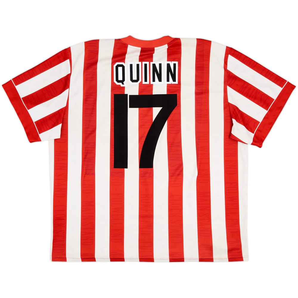 1996-97 Sunderland Home Shirt Quinn #17 - 7/10 - (XXL)