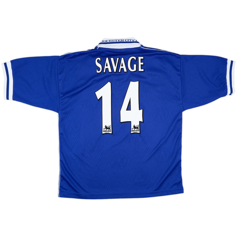 1998-00 Leicester Home Shirt Savage #14 - 9/10 - (L)