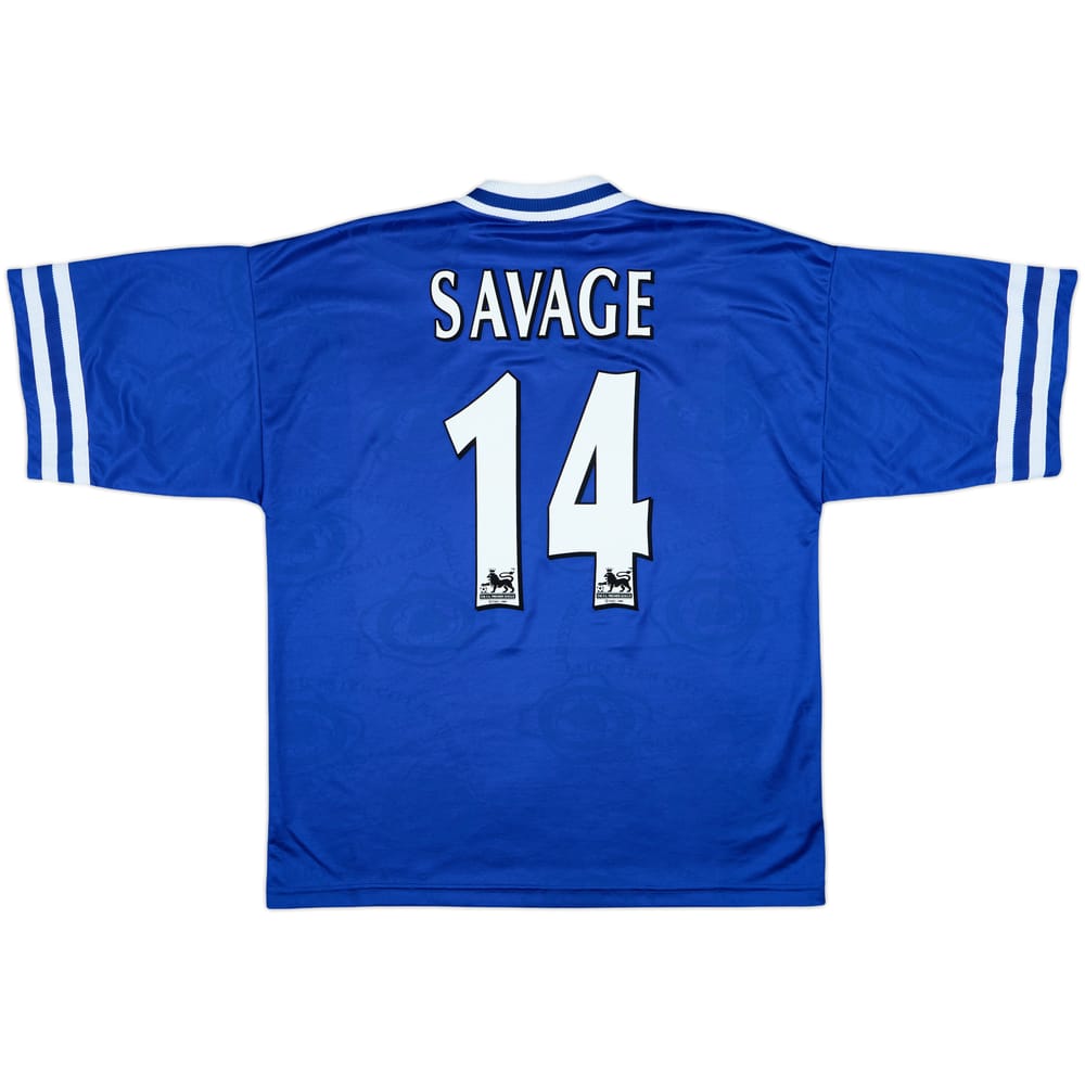 1996-98 Leicester Home Shirt Savage #14 - 10/10 - (L)
