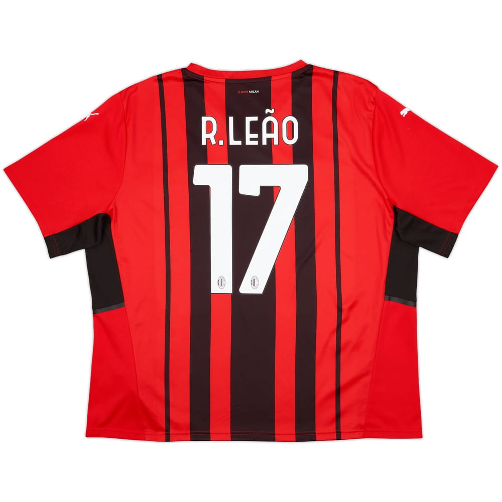 2021-22 AC Milan Home Shirt R.Leao #17 - 10/10 - (XXL)