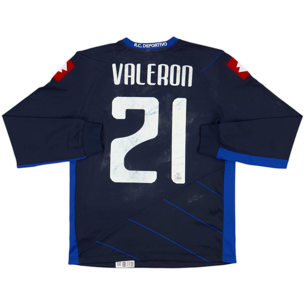2011-12 Deportivo de La Coruna Away L/S Shirt Valeron #21 - 4/10 - (S)