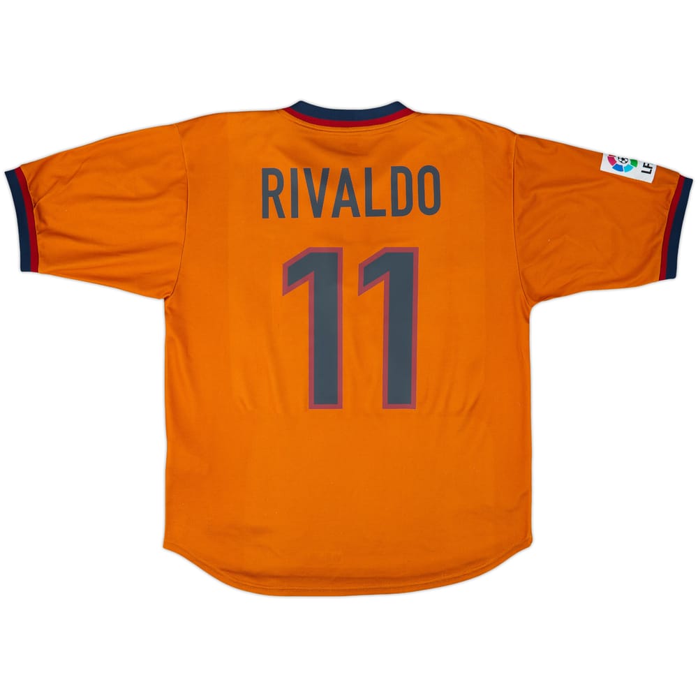 1998-00 Barcelona Third Shirt Rivaldo #11 - 8/10 - (L)