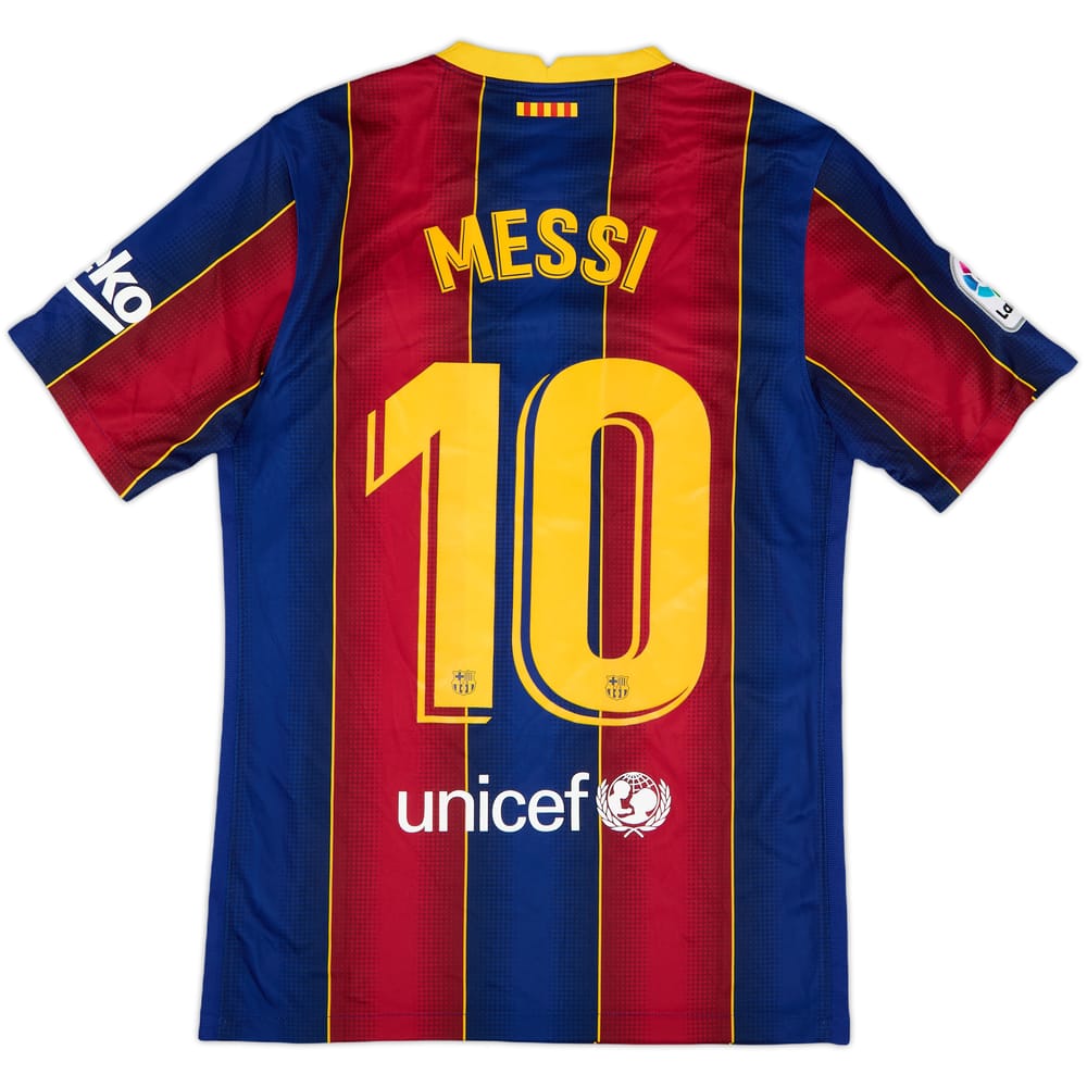 2020-21 Barcelona Home Shirt Messi #10 - 9/10 - (S)