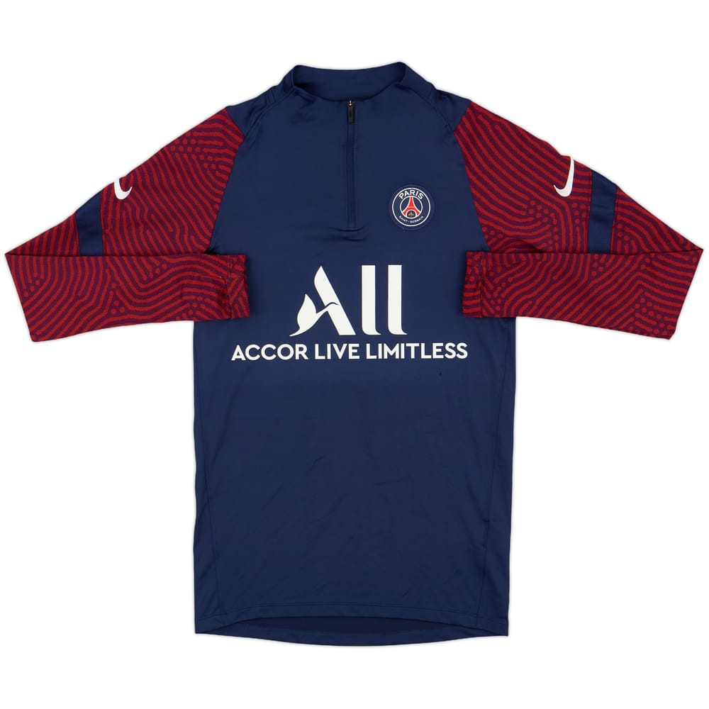 2020-21 Paris Saint-Germain Nike 1/4 Zip Drill Top - 7/10 - (XS)