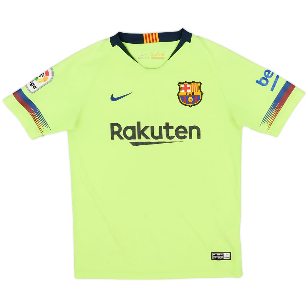 2018-19 Barcelona Away Shirt - 5/10 - (M.Boys)