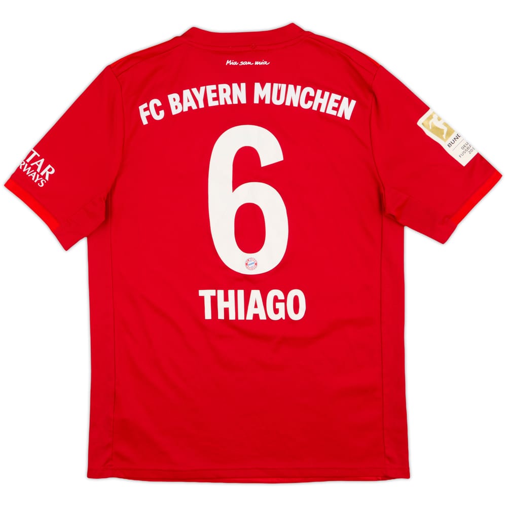 2019-20 Bayern Munich Home Shirt Thiago #6 - 7/10 - (XL.Boys)