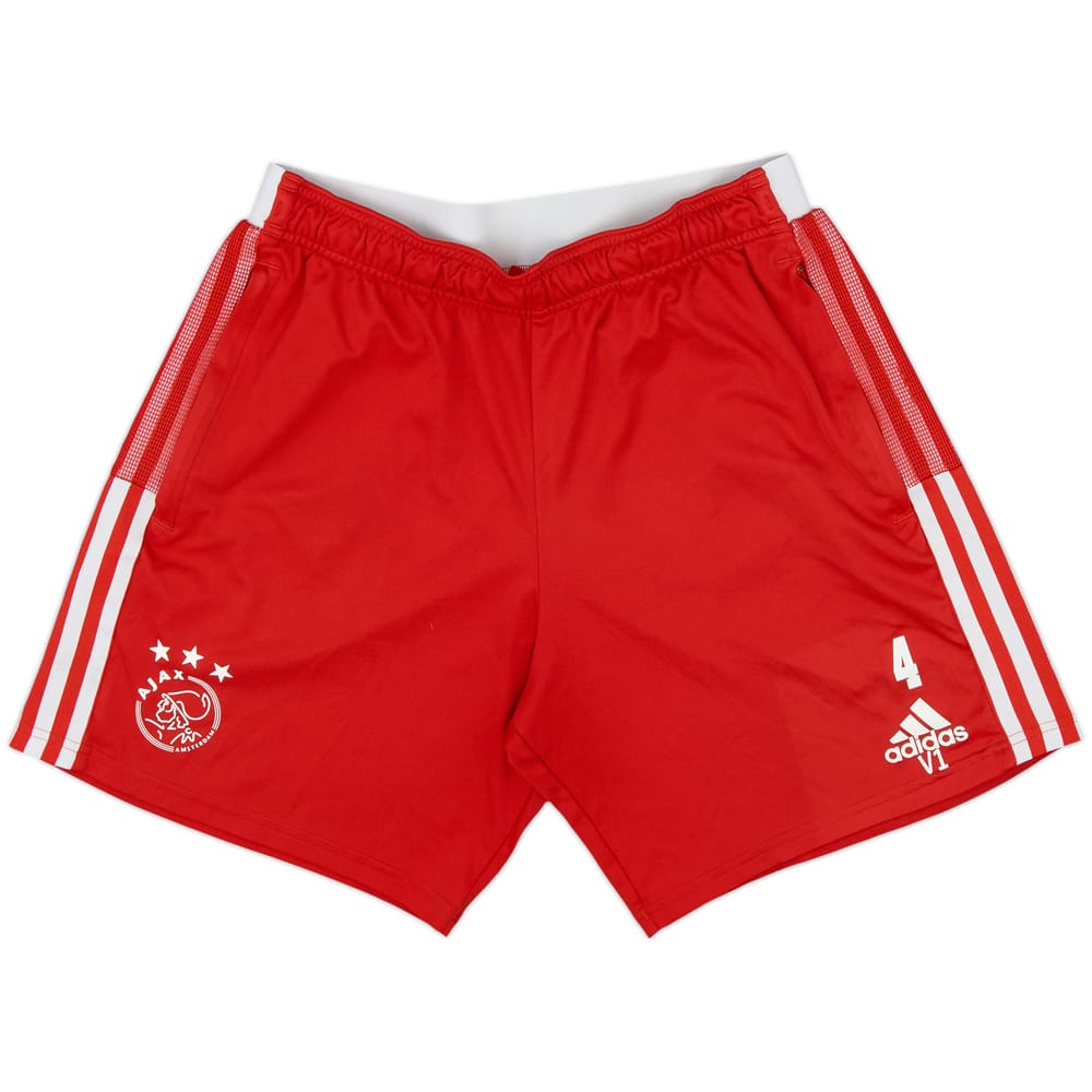2021-22 Ajax Player Issue adidas Training Shorts #4 - 7/10 - (M)