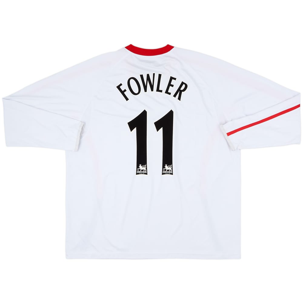 2005-06 Liverpool Away L/S Shirt Fowler #11 - 6/10 - (XXL)