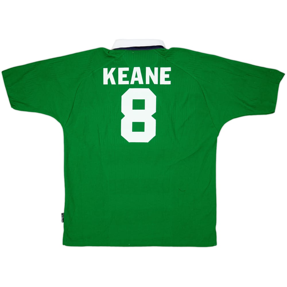 2000-01 Ireland Home Shirt Keane #8 - 10/10 - (XXL)