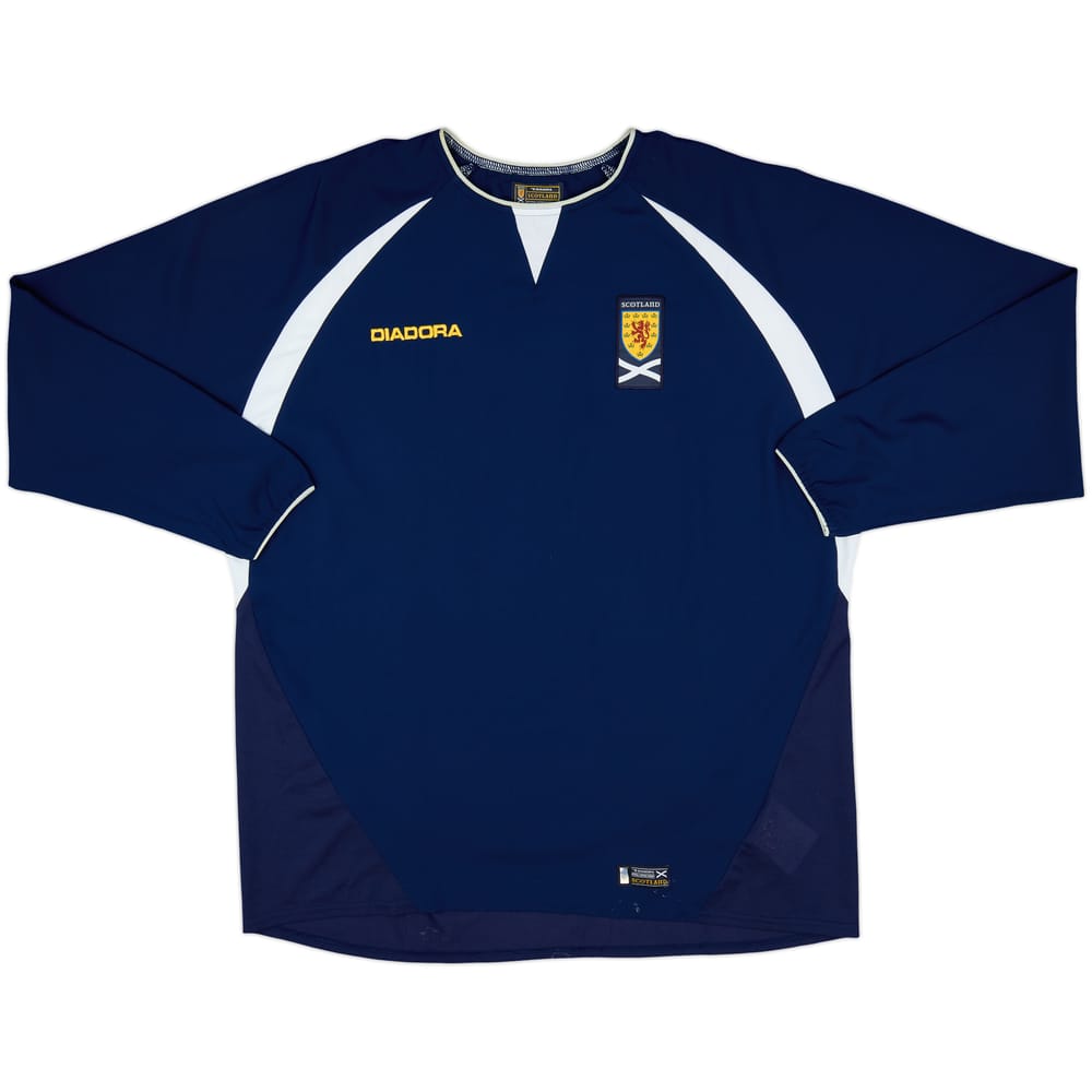 2003-05 Scotland Home L/S Shirt - 7/10 - (XL)