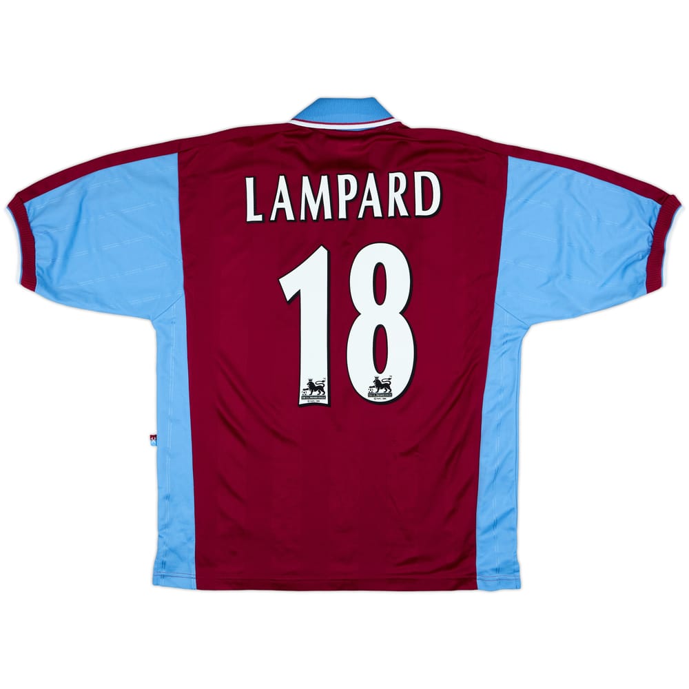1997-98 West Ham Home Shirt Lampard#18 - 8/10 - (L)