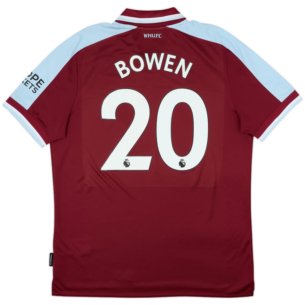 Camiseta de local de West Ham 2021-22 Bowen #20 - 9/10 - (XL)
