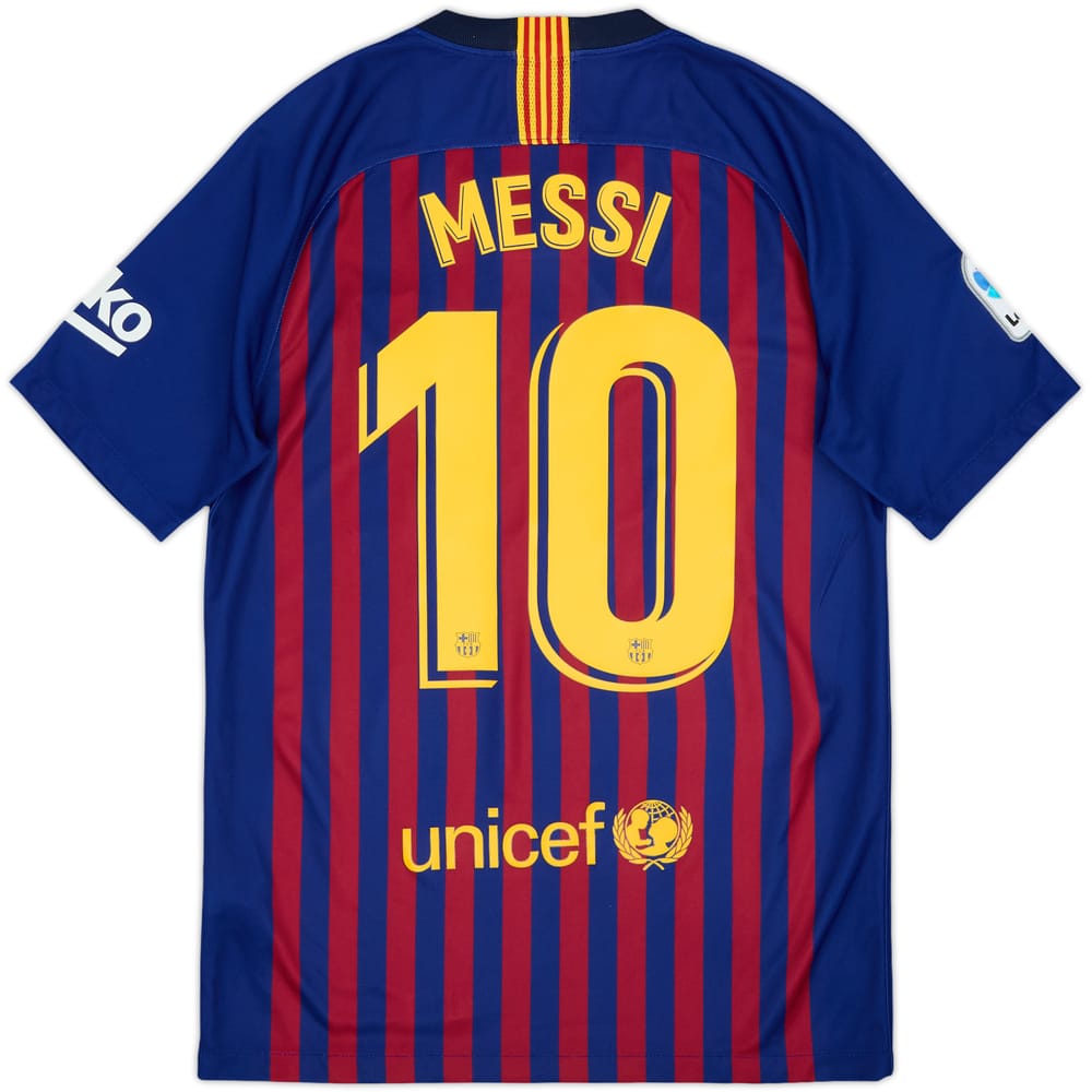 2018-19 Barcelona Home Shirt Messi #10 - 8/10 - (S)