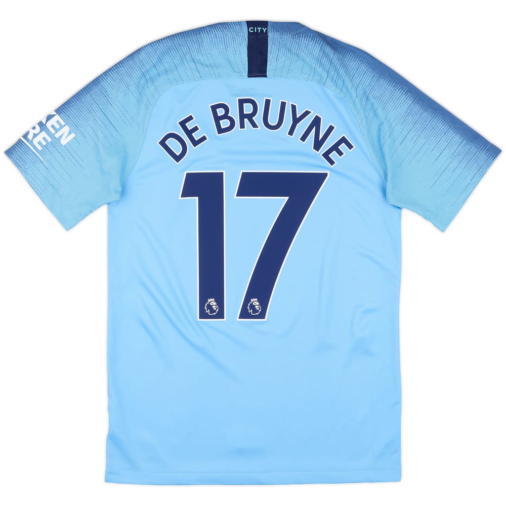 2018-19 Manchester City Home Shirt De Bruyne #17 - 10/10 - (S)