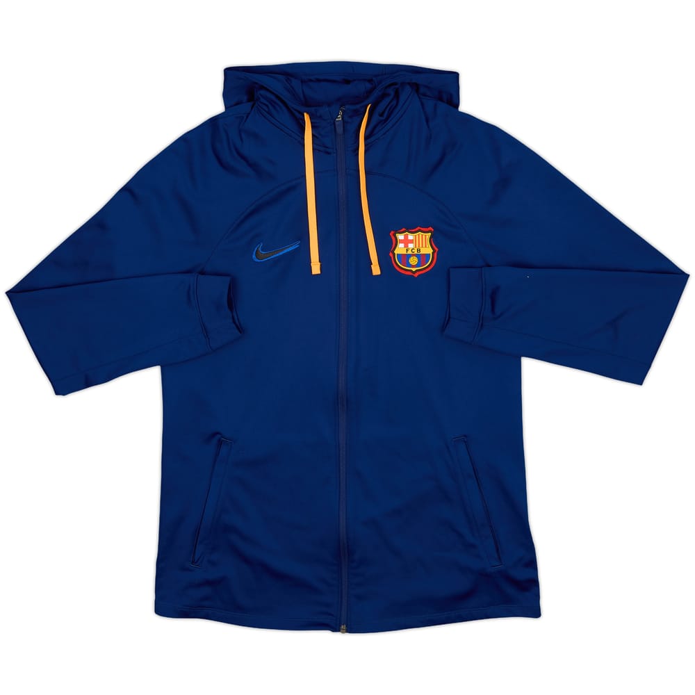 2022-23 Barcelona Nike Hooded Track Jacket - 9/10 - (M)
