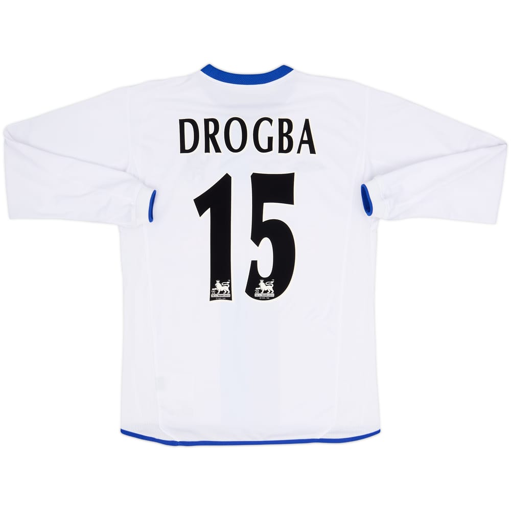 2003-05 Chelsea Away L/S Shirt Drogba #15 - 8/10 - (S)
