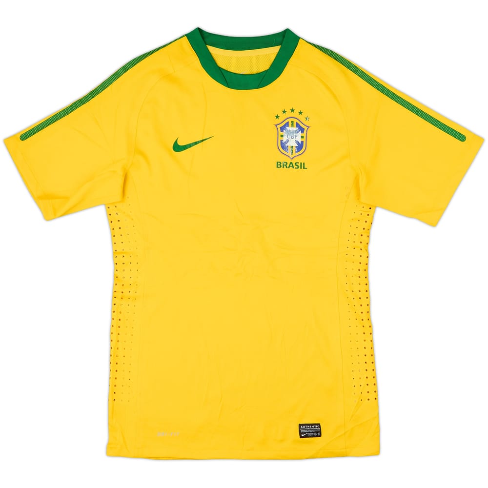 2010-11 Brazil Authentic Home Shirt - 5/10 - (M)