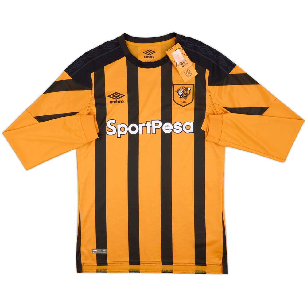 2017-18 Hull City Home L/S Shirt (S)