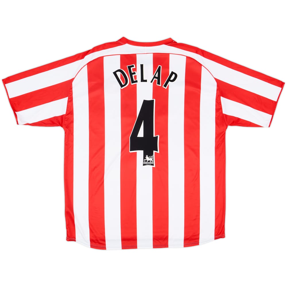 2005-07 Sunderland Home Shirt Delap #4 - 8/10 - (XL)