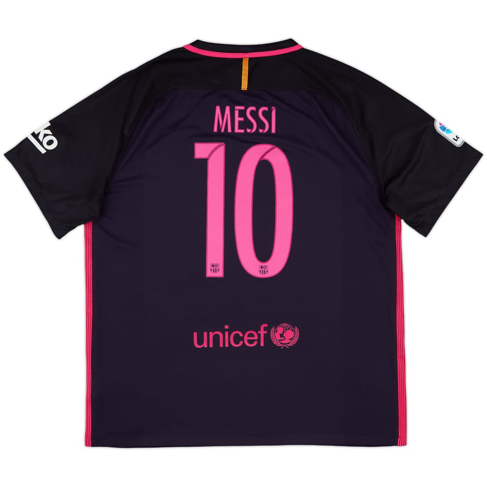 2016-17 Barcelona Away Shirt Messi #10 - 10/10 - (XL)
