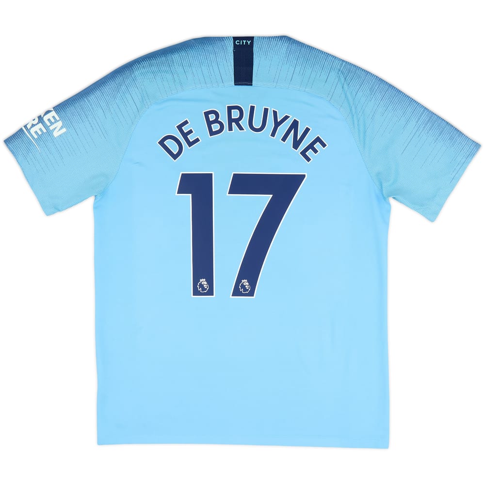 2018-19 Manchester City Home Shirt De Bruyne #17 - 7/10 - (L)