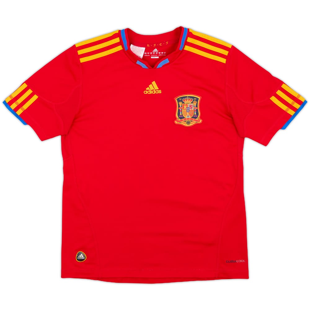 2009-10 Spain Home Shirt - 9/10 - (M.Boys)