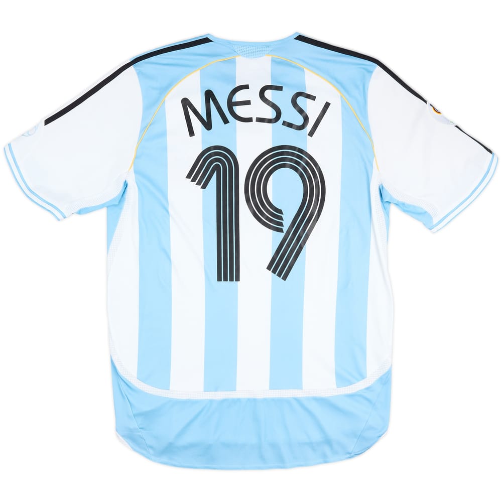 2005-07 Argentina Home Shirt Messi #19 - 8/10 - (M)