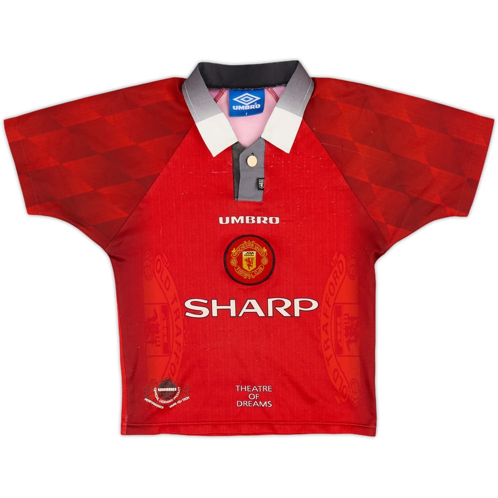 1996-98 Manchester United Home Shirt - 4/10 - (S.Boys)