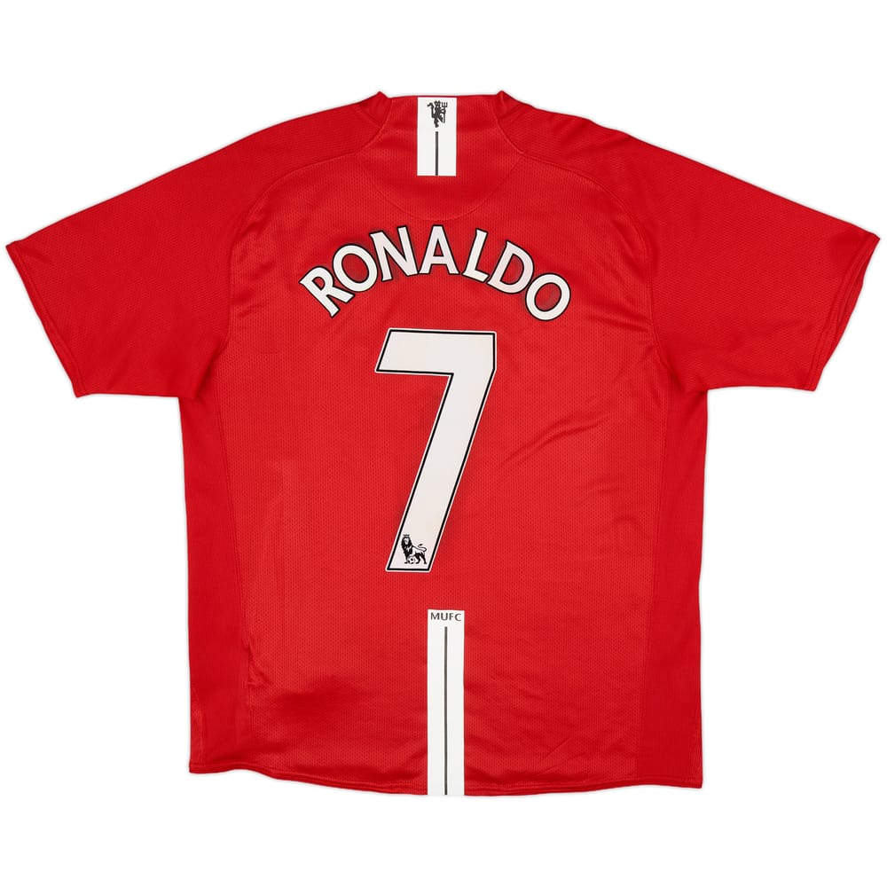2007-09 Manchester United Home Shirt Ronaldo #7 - 6/10 - (L)