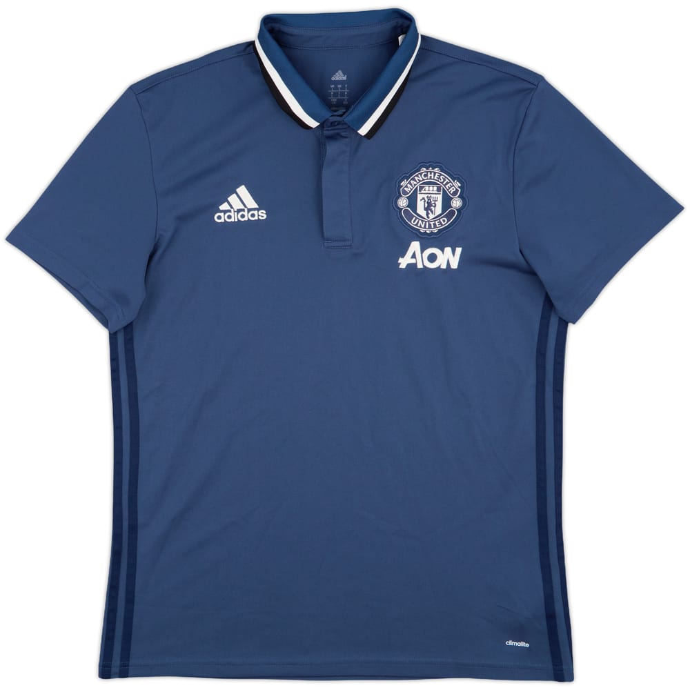 2016-17 Manchester United adidas Polo Shirt - 9/10 - (L)