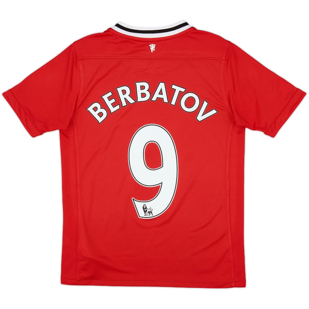 2011-12 Manchester United Home Shirt Berbatov #9 - 8/10 - (L.Boys)
