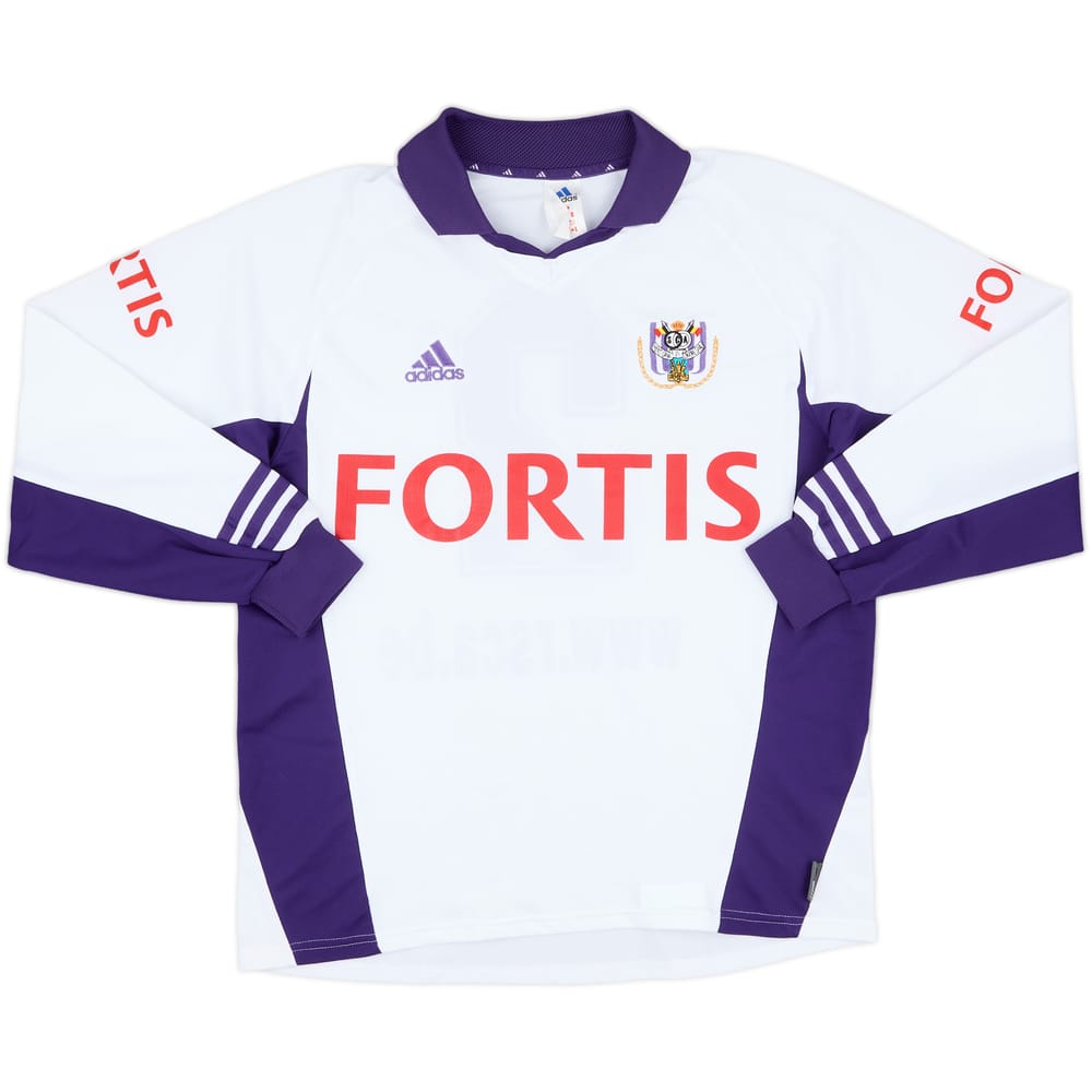 2001-02 Anderlecht Match Issue Home L/S Shirt #2