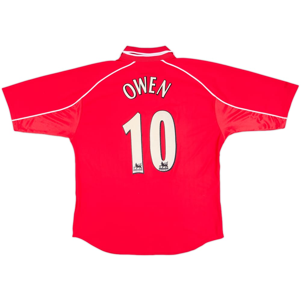 2000-02 Liverpool Home Shirt Owen #10 - 6/10 - (L)