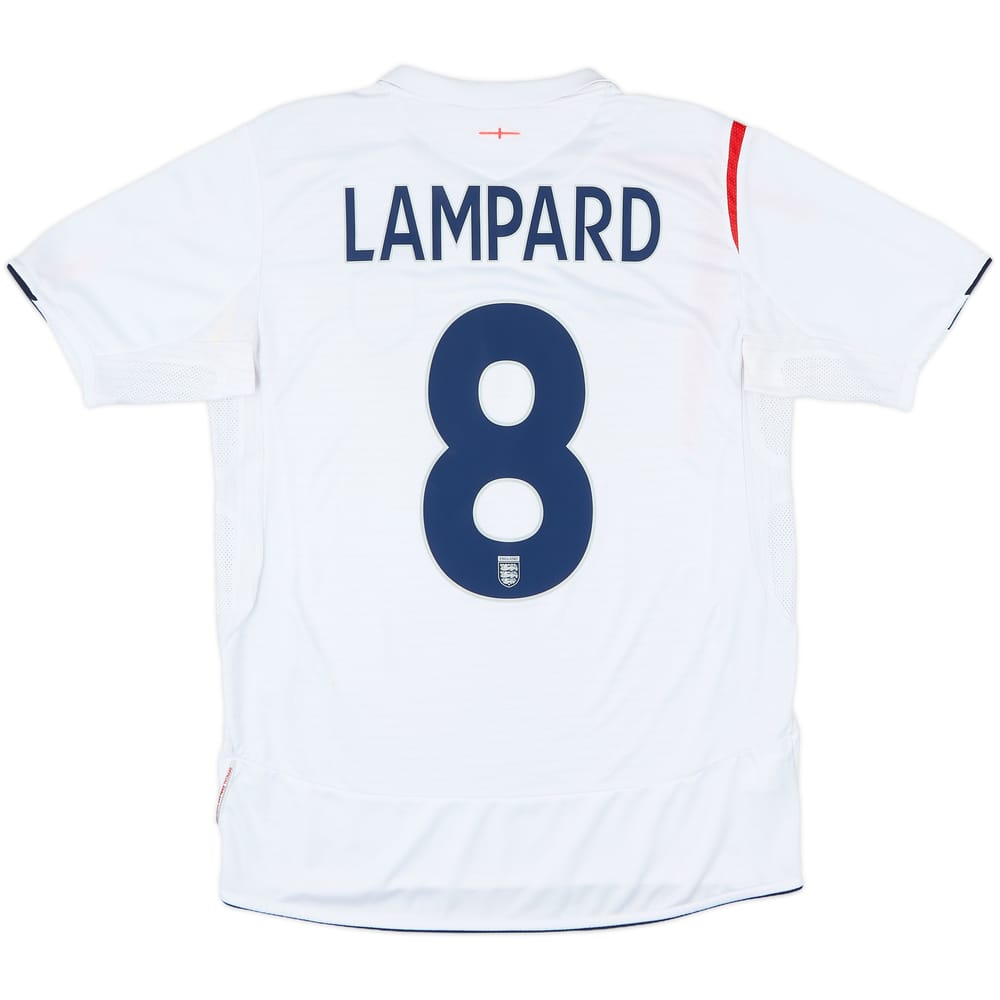 2005-07 England Home Shirt Lampard #8 - 6/10 - (M)