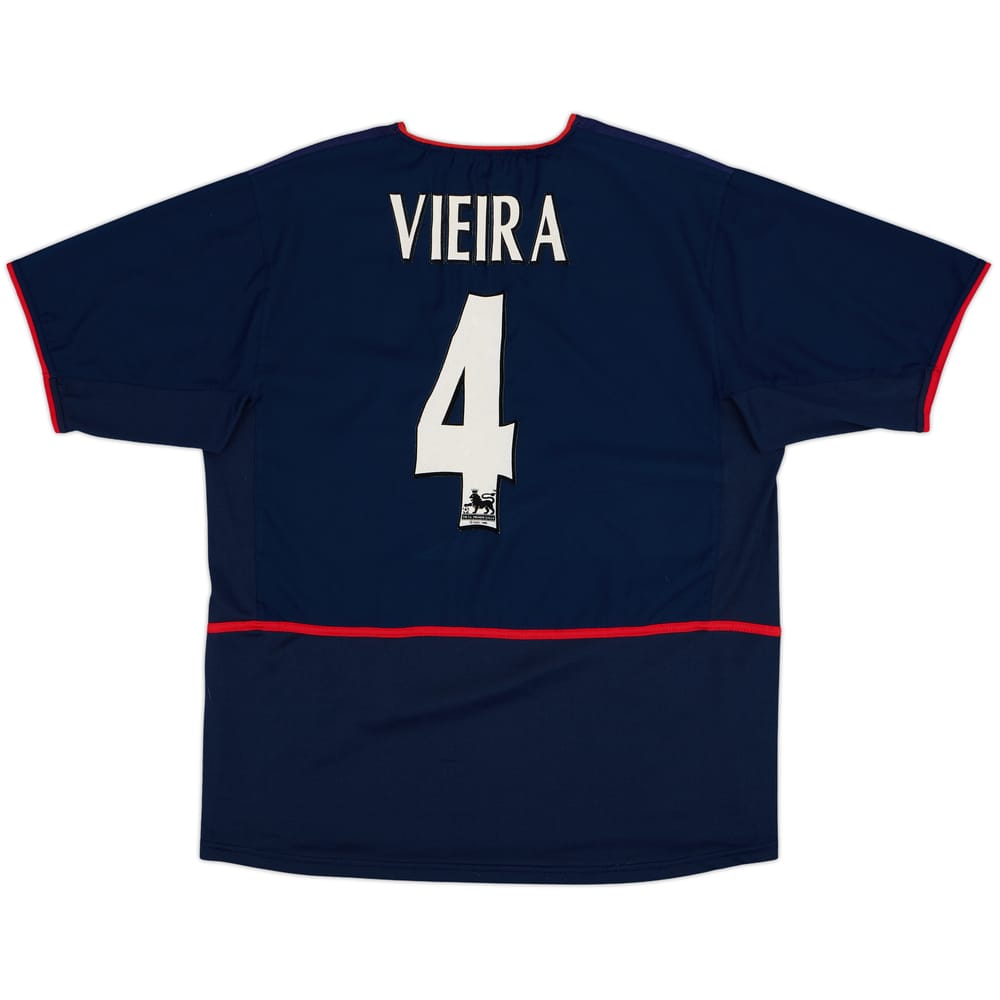2002-04 Arsenal Away Shirt Vieira #4 - 8/10 - (XL)