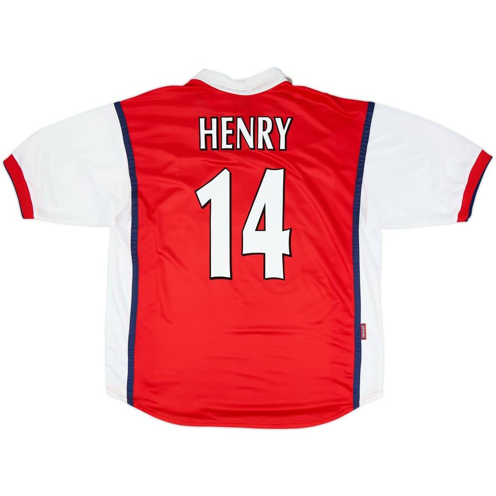 1999-00 Arsenal Home Shirt Henry #14 - 8/10 - (XL)