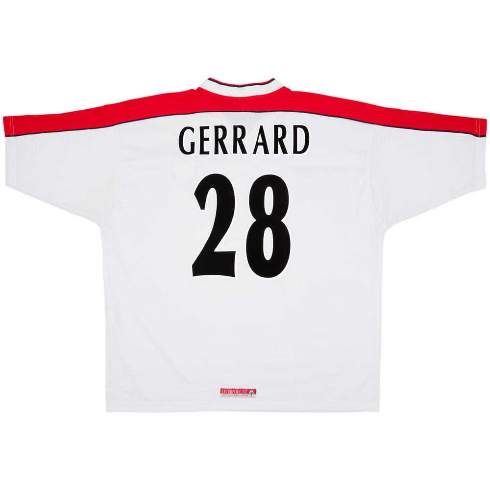 1998-99 Liverpool Away Shirt Gerrard #28 - 7/10 - (XXL)