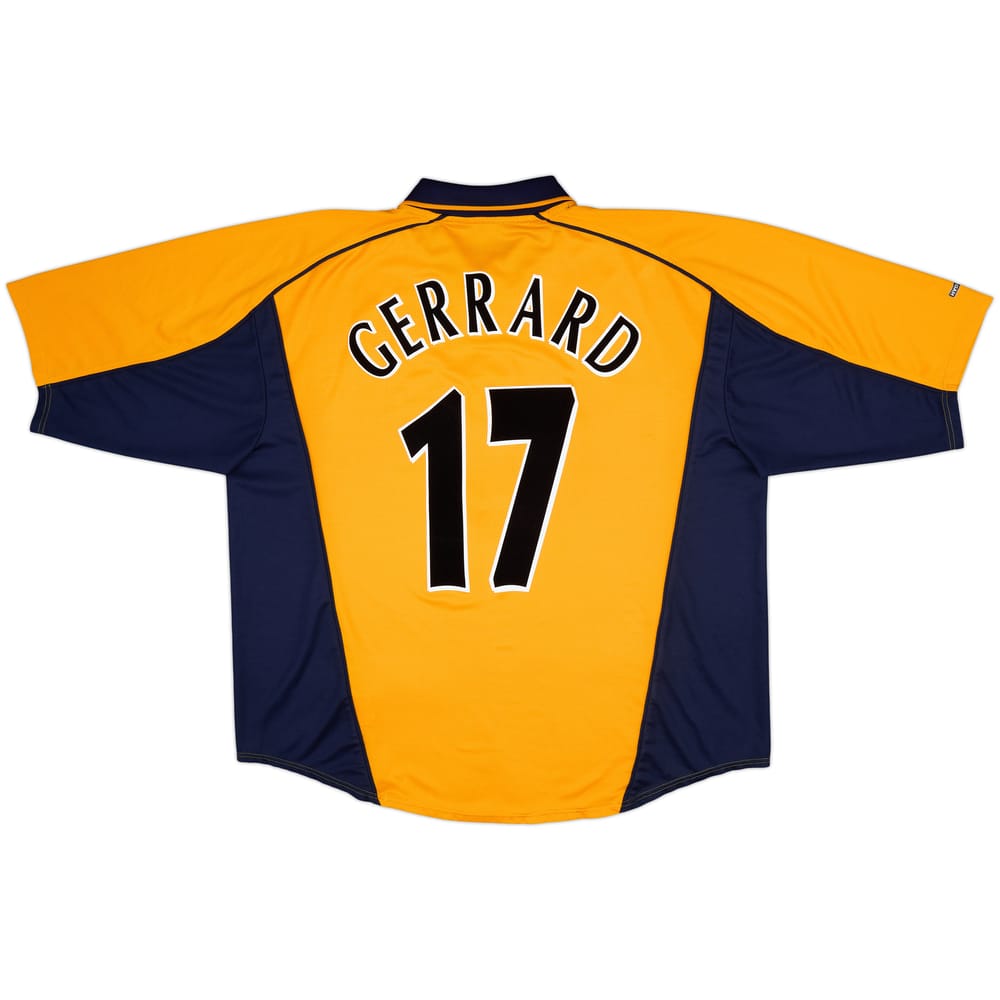 2000-02 Liverpool Away Shirt Gerrard #17 - 8/10 - (3XL)