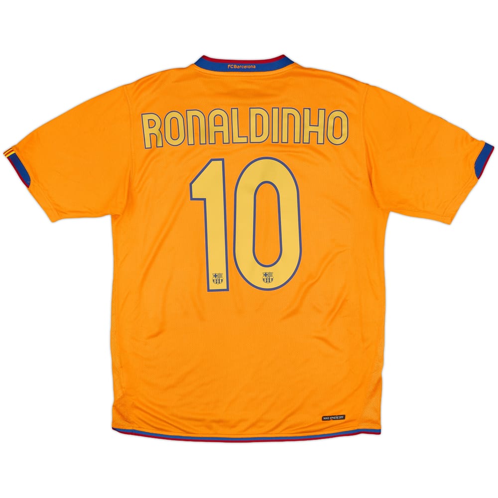 2006-08 Barcelona Away Shirt Ronaldinho #10 - 8/10 - (M)