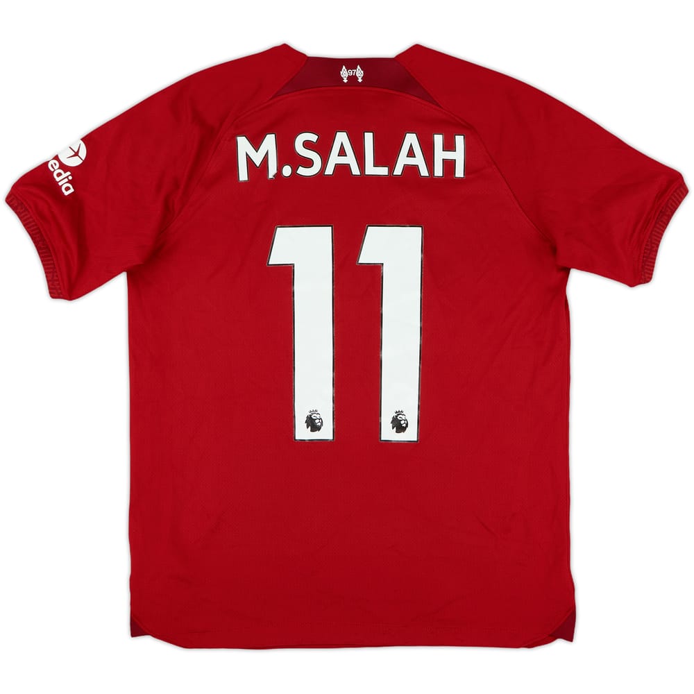 2022-23 Liverpool Home Shirt M.Salah #11 - 5/10 - (XL.Boys)