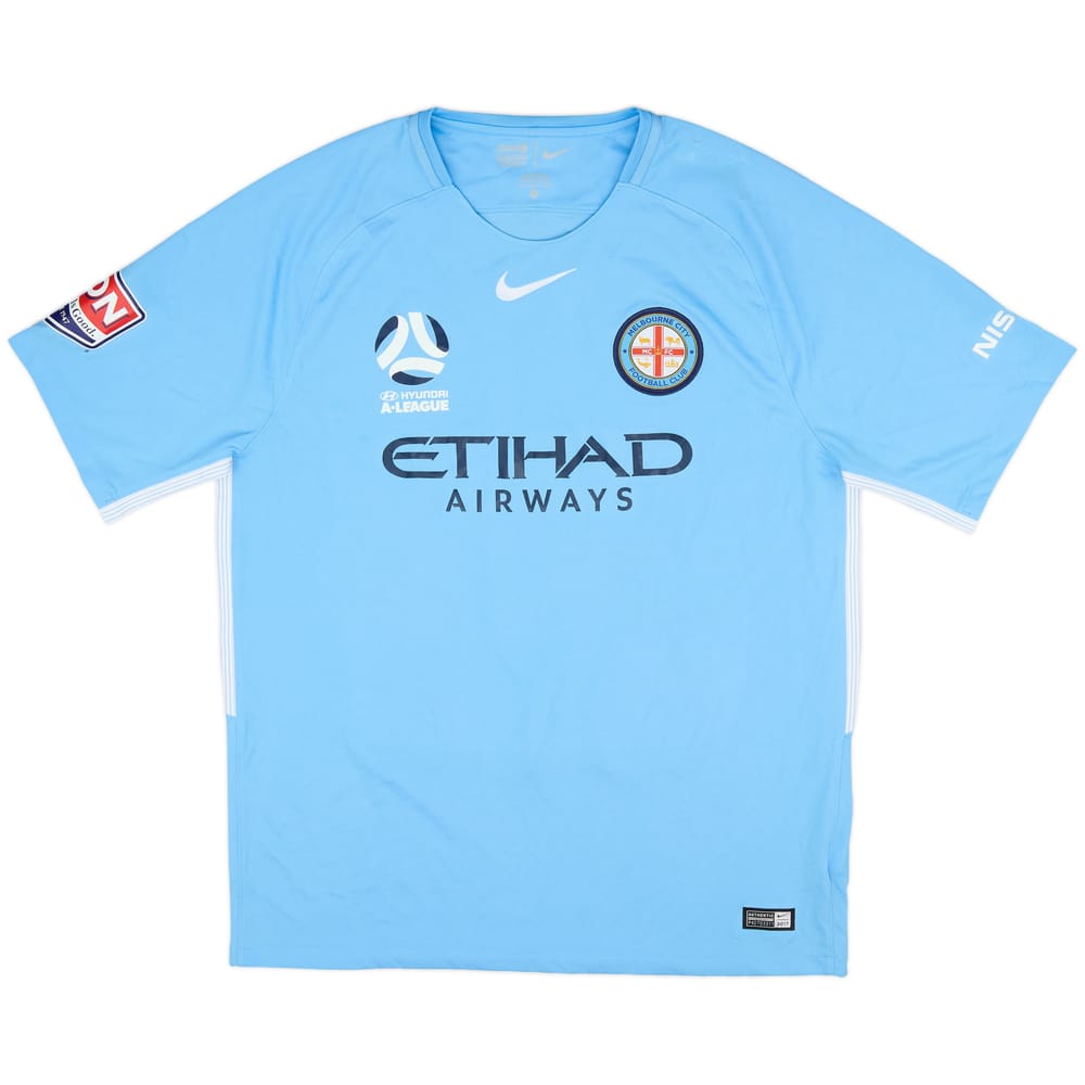 2017-18 Melbourne City Home Shirt - 9/10 - (XL)