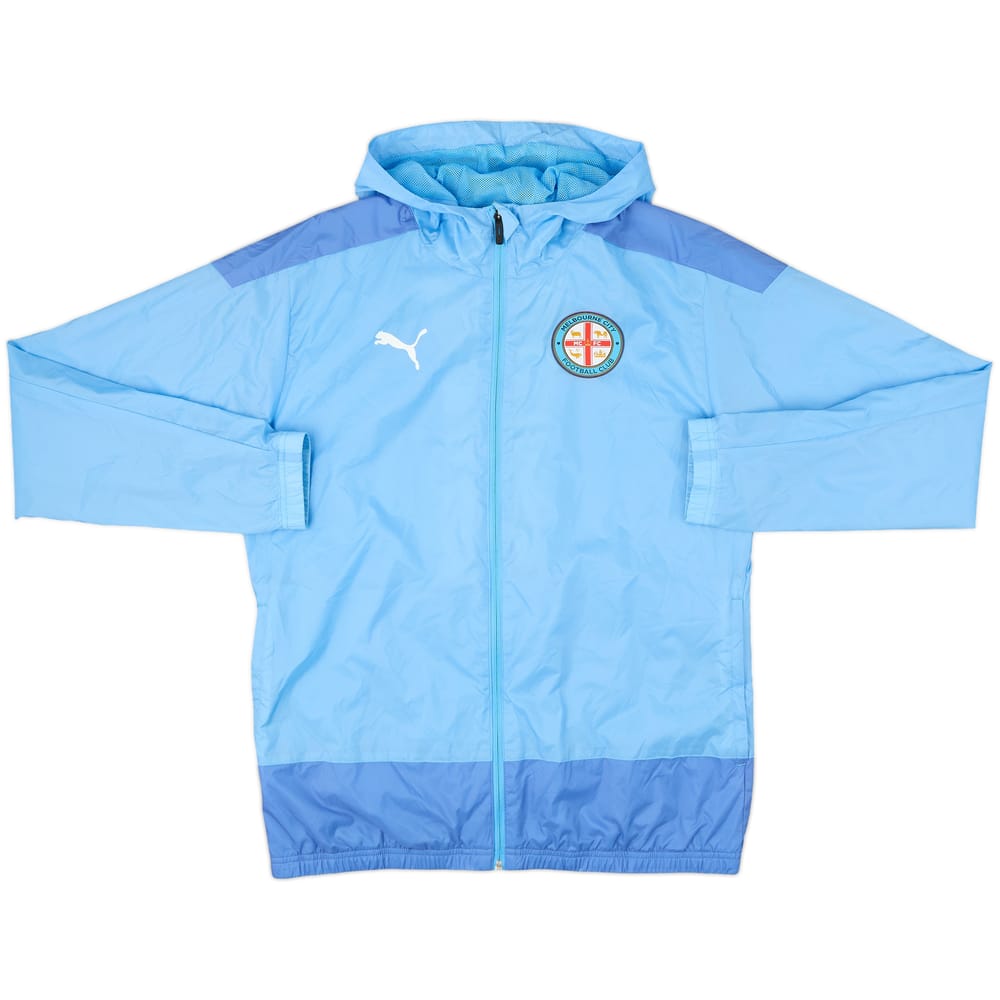 2022-23 Melbourne City Puma Hooded Rain Jacket - 10/10 - (L)
