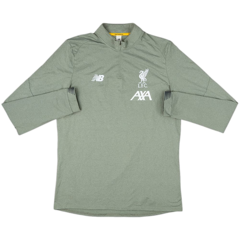 2018-19 Liverpool New Balance 1/4 Zip Drill Top - 8/10 - (XL)