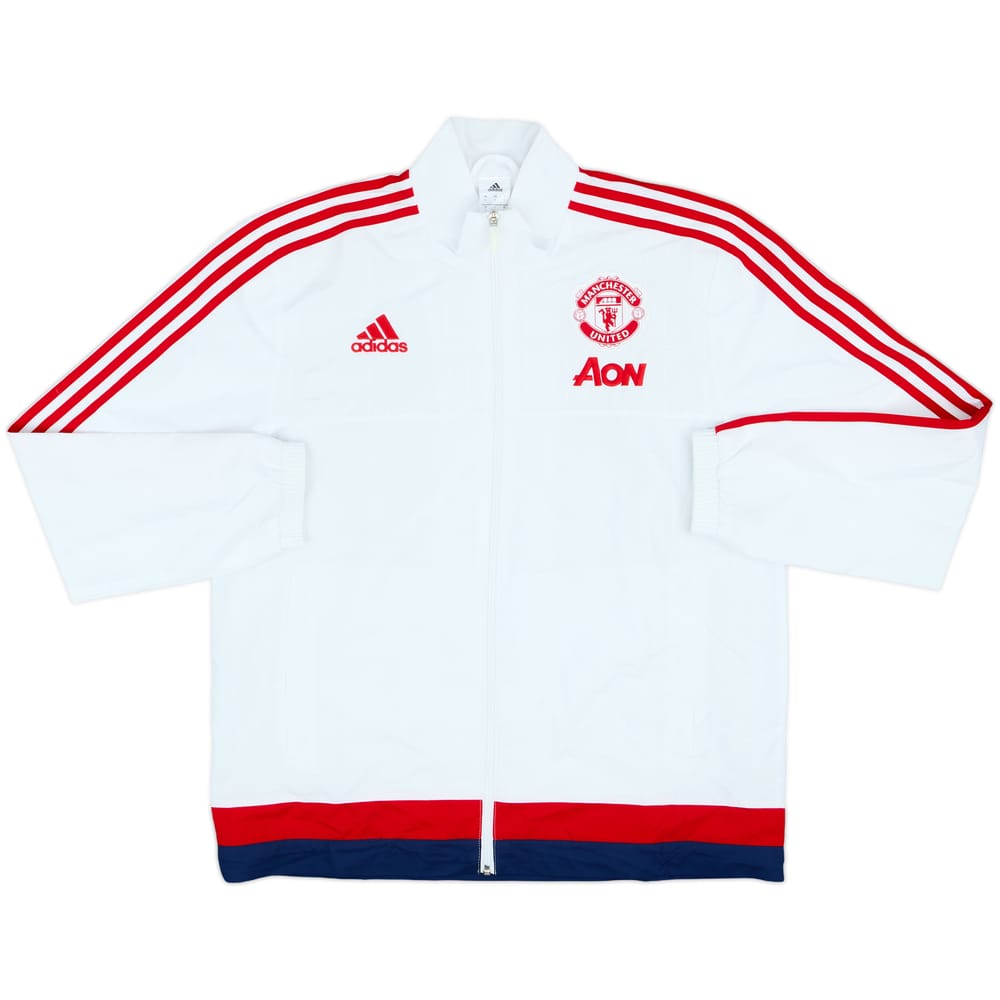 2015-16 Manchester United adidas Track Jacket - 9/10 - (L)