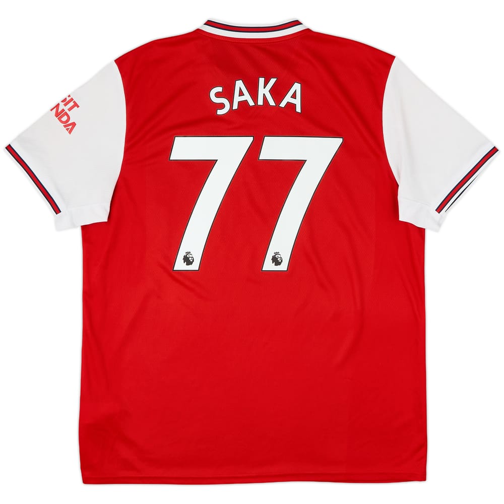 2019-20 Arsenal Home Shirt Saka #77 - 6/10 - (XL)