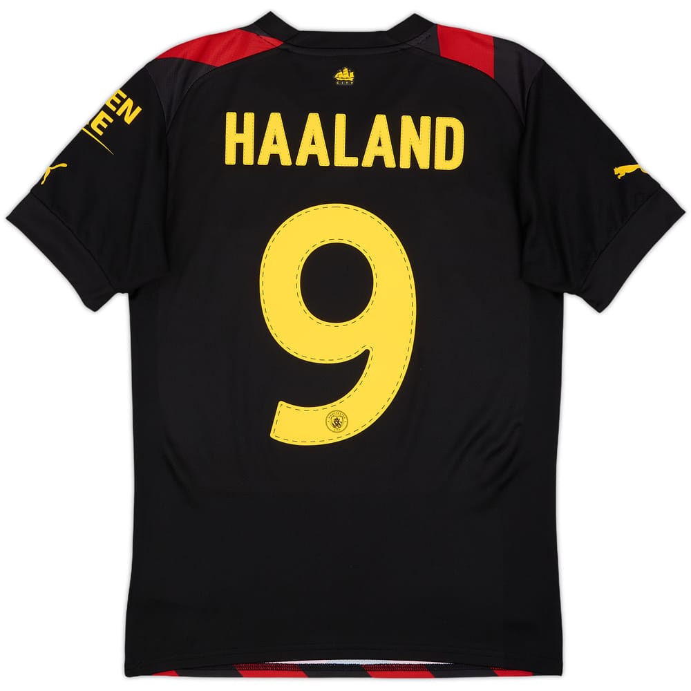 2022-23 Manchester City Away Shirt Haaland #9 - 8/10 - (S)
